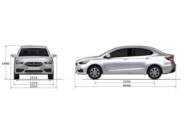 ابعاد و اندازه شاهین سایپا